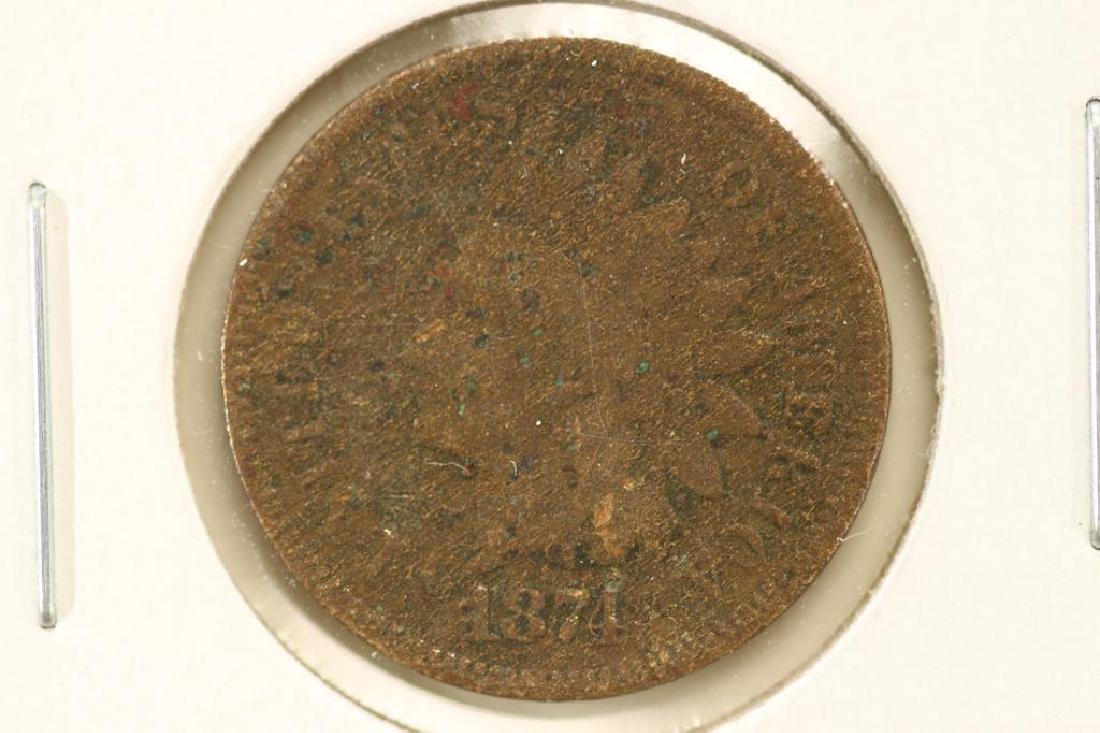 1874 INDIAN HEAD CENT (SEMI-KEY) (1 of 2)