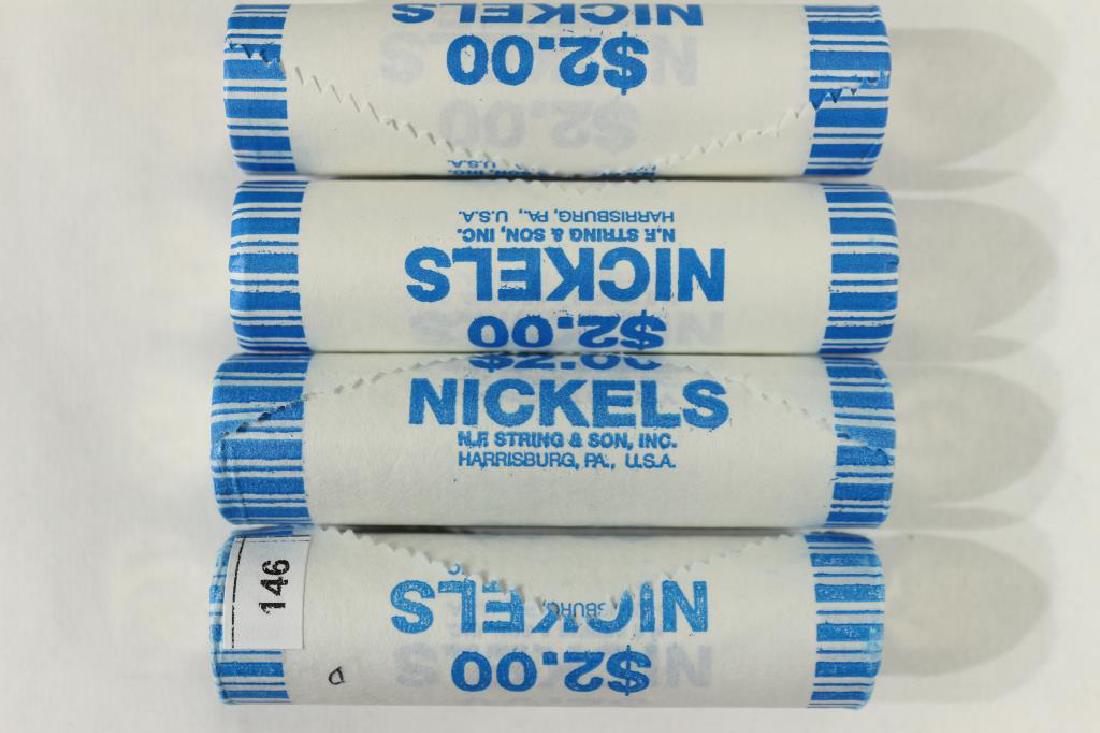 4-$2 ROLLS OF 2011-P & D JEFFERSON NICKELS BU (1 of 1)