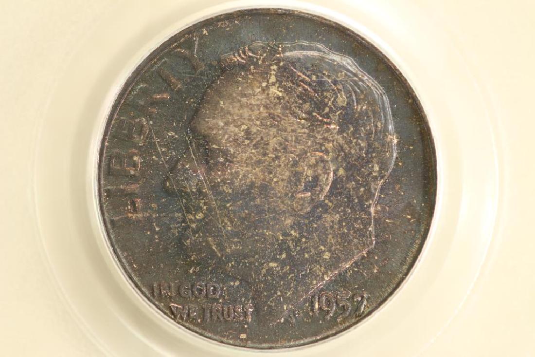 1957 SILVER ROOSEVELT DIME PCGS MS66 TONED (1 of 3)