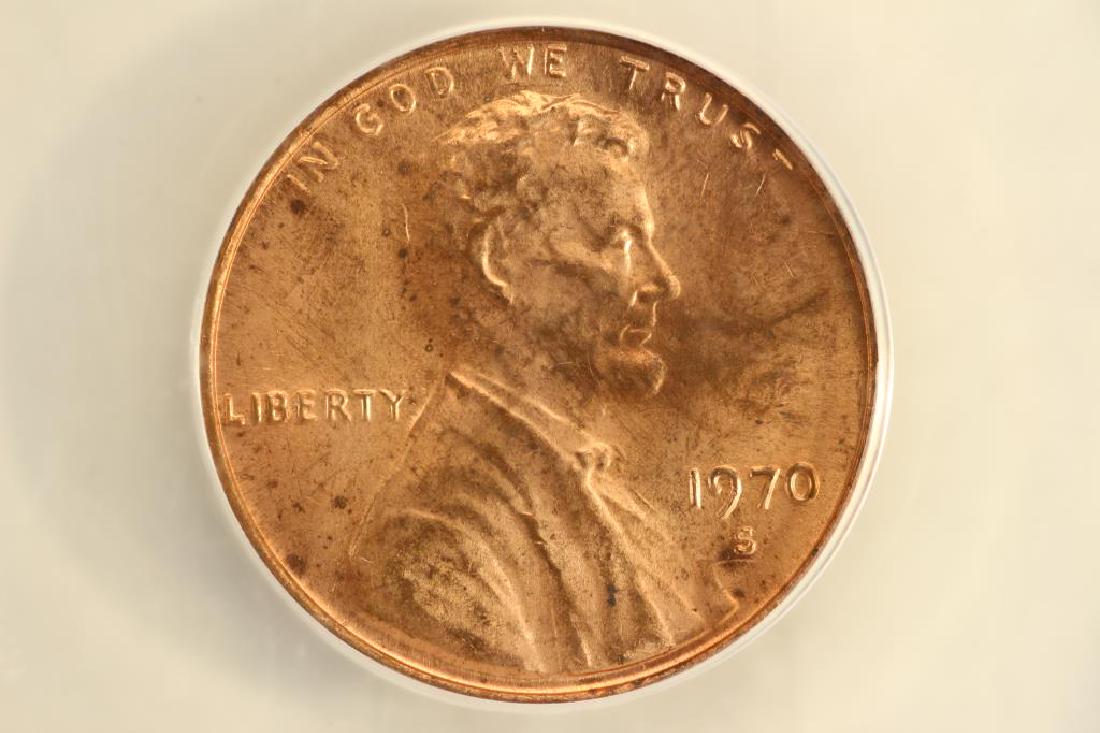 1970-S LARGE DATE LINCOLN CENT ANACS MS64RB (1 of 3)