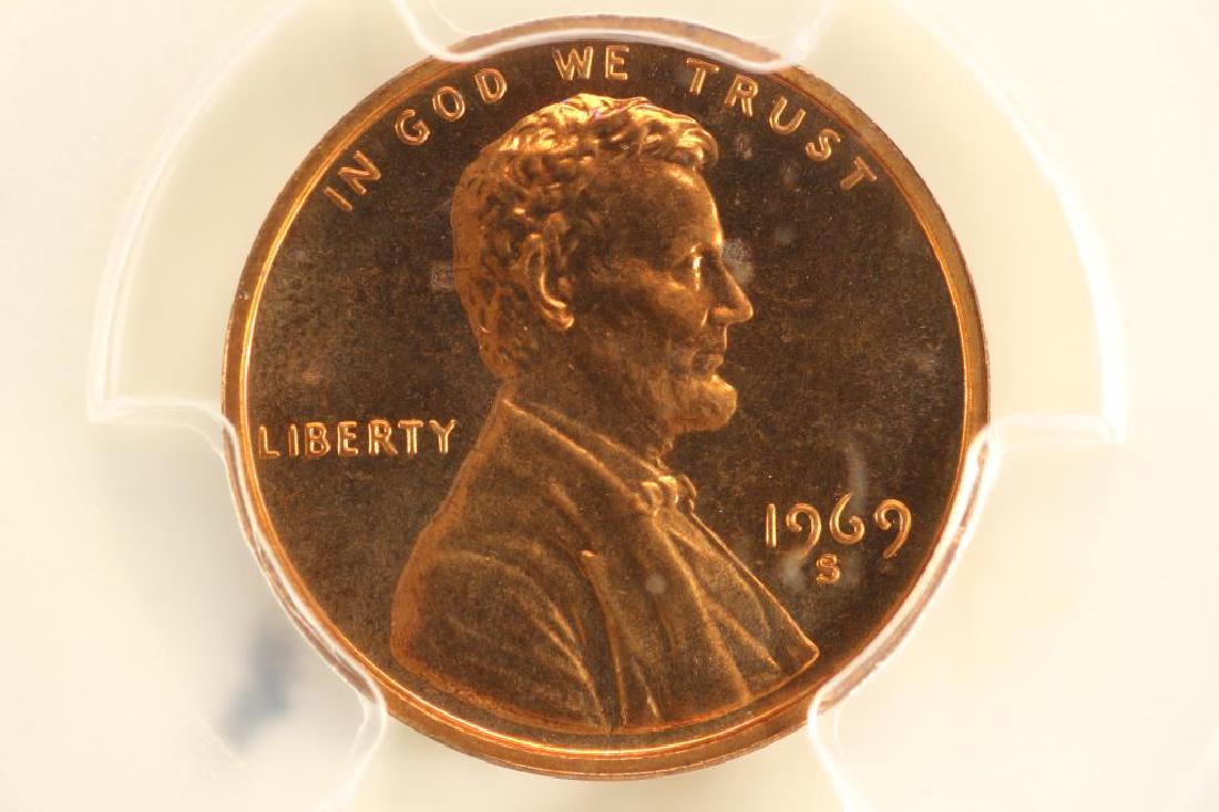 1969-S LINCOLN CENT PCGS PR66RD (1 of 3)