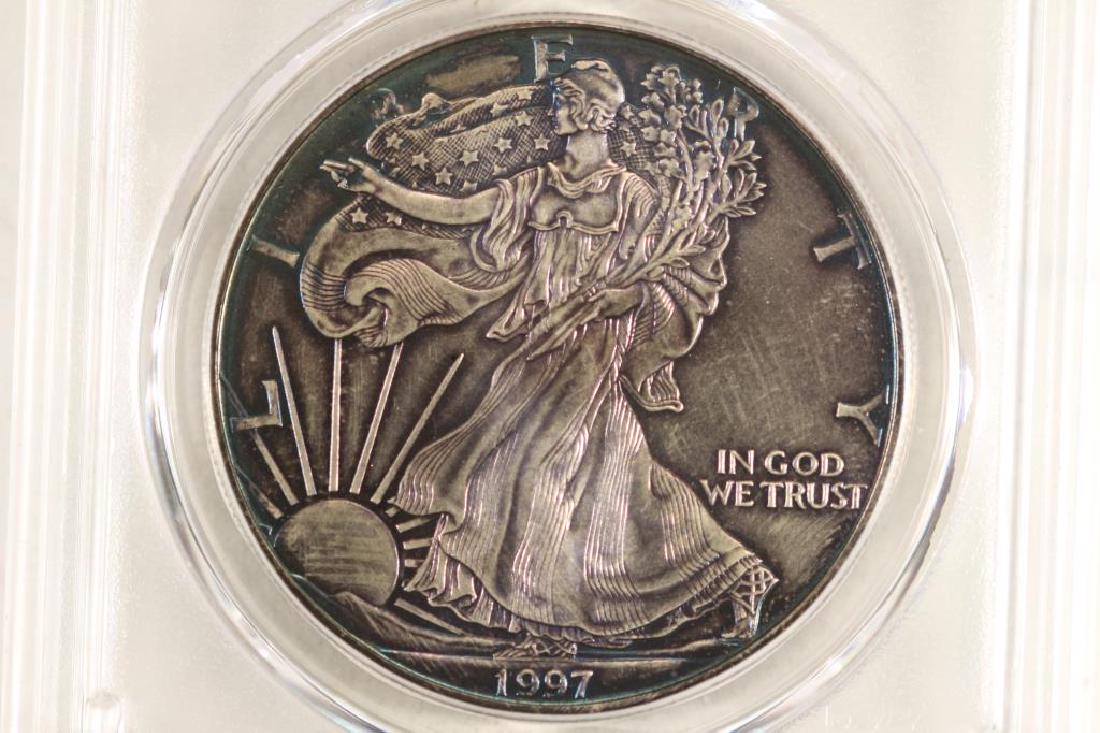1997 AMERICAN SILVER EAGLE PCGS MS67 SOME (1 of 3)