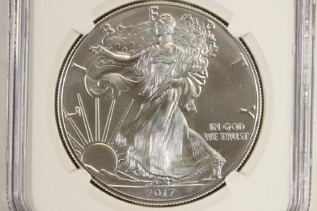 2017 AMERICAN SILVER EAGLE NGC MS70 SIGNED BY (1 of 3)