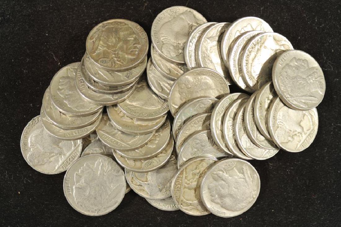40 ASSORTED FULL DATE 1930'S BUFFALO NICKELS (1 of 1)