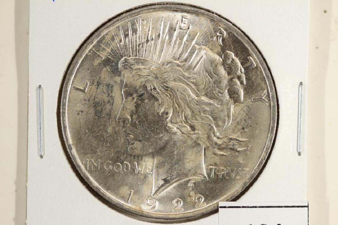 1922 PEACE SILVER DOLLAR BRILLIANT UNC (1 of 2)