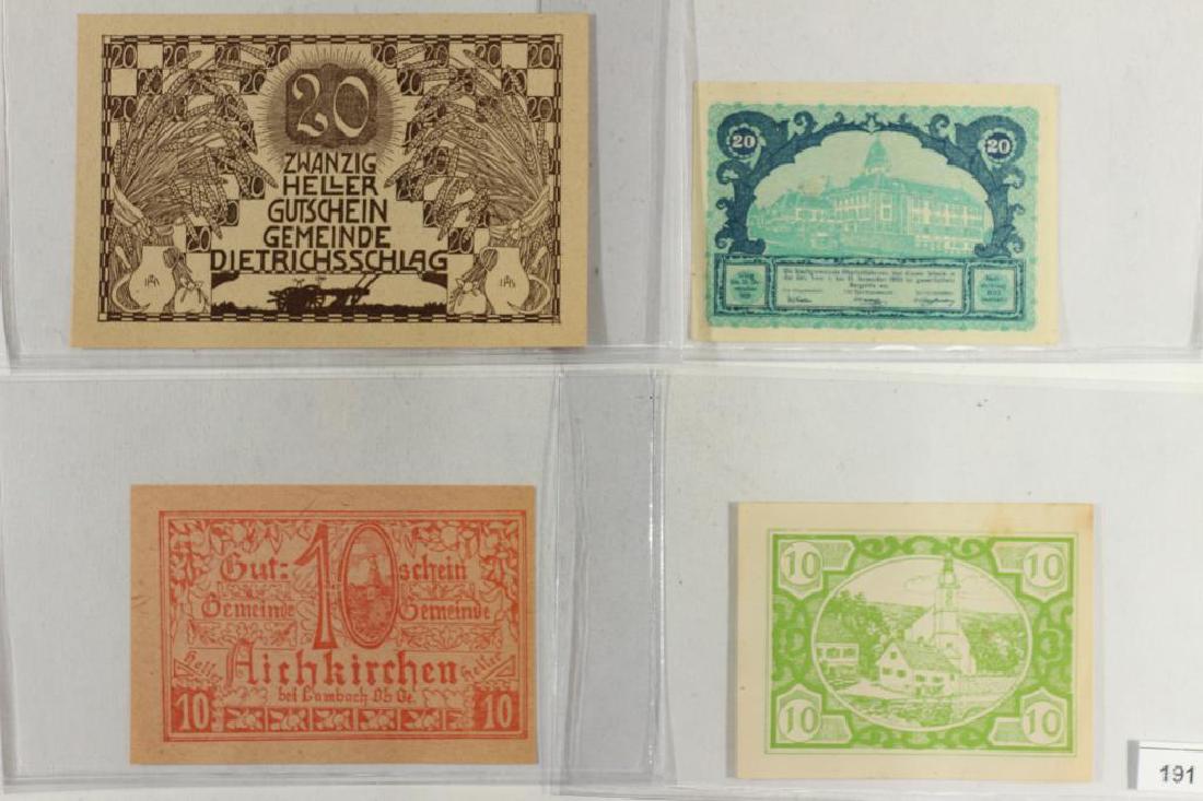 4 ASSORTED GERMAN NOTGELDS 2-10 & 2-20 HELLERS (1 of 2)
