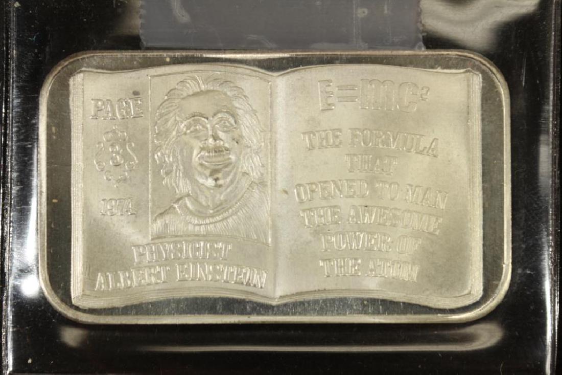 1 TROY OZ .999+ FINE SILVER INGOT 1974 ALBERT (1 of 2)