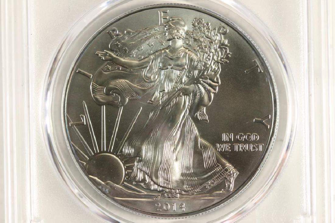 2014 AMERICAN SILVER EAGLE PCGS UNC DETAILS (1 of 3)