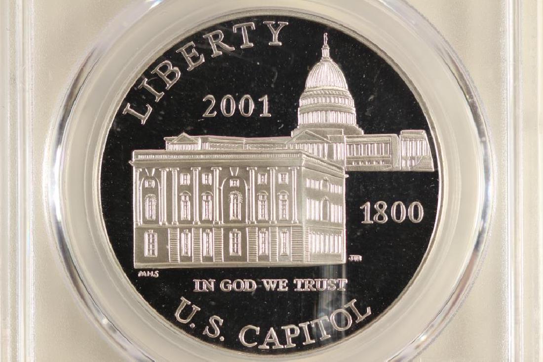 2001-P US CAPITOL VISITOR SILVER DOLLAR PCGS PR69 (1 of 3)