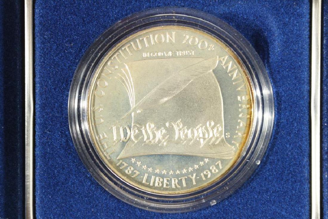 1987-S US CONSTITUTION PROOF SILVER DOLLAR (1 of 3)