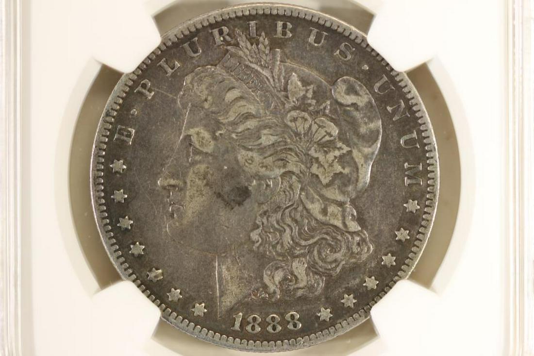 1888-O MORGAN SILVER DOLLAR NGC VERY FINE 25 (1 of 3)