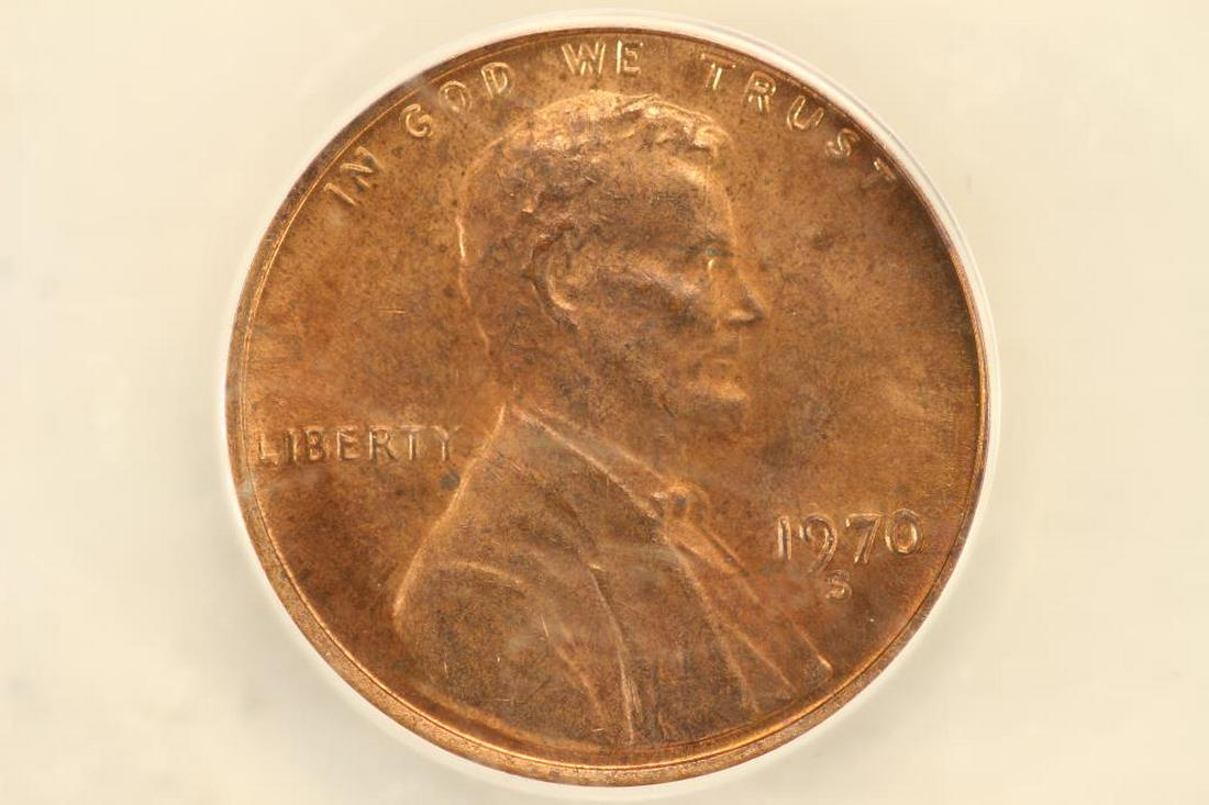 1970-S LARGE DATE LINCOLN CENT ANACS MS64RB (1 of 3)