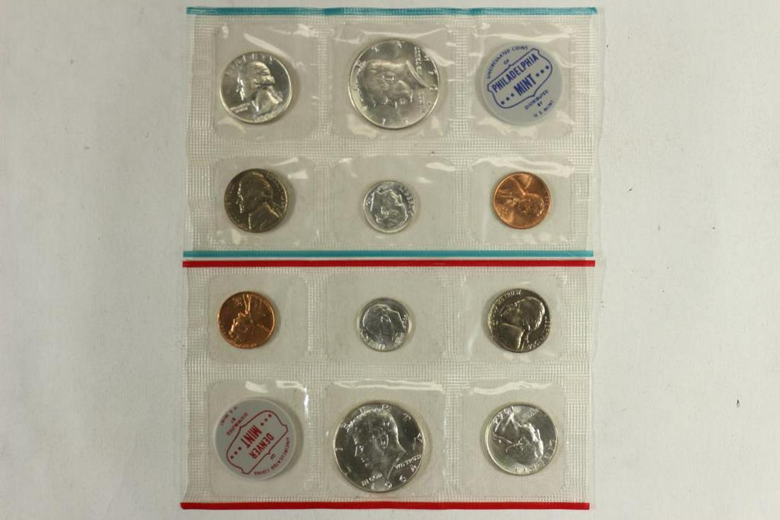 1964 SILVER US MINT SET (UNC) P/D NO ENVELOPE (1 of 2)