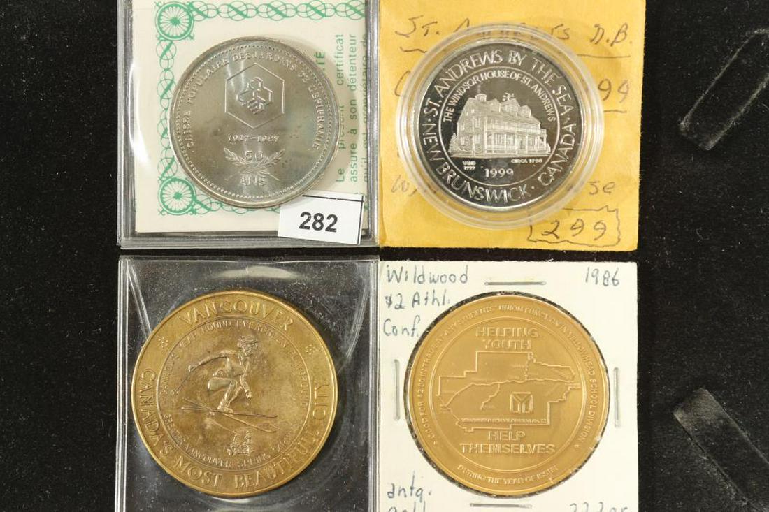 4 ASSORTED CANADA TRADE DOLLARS BRILLIANT UNC (1 of 2)