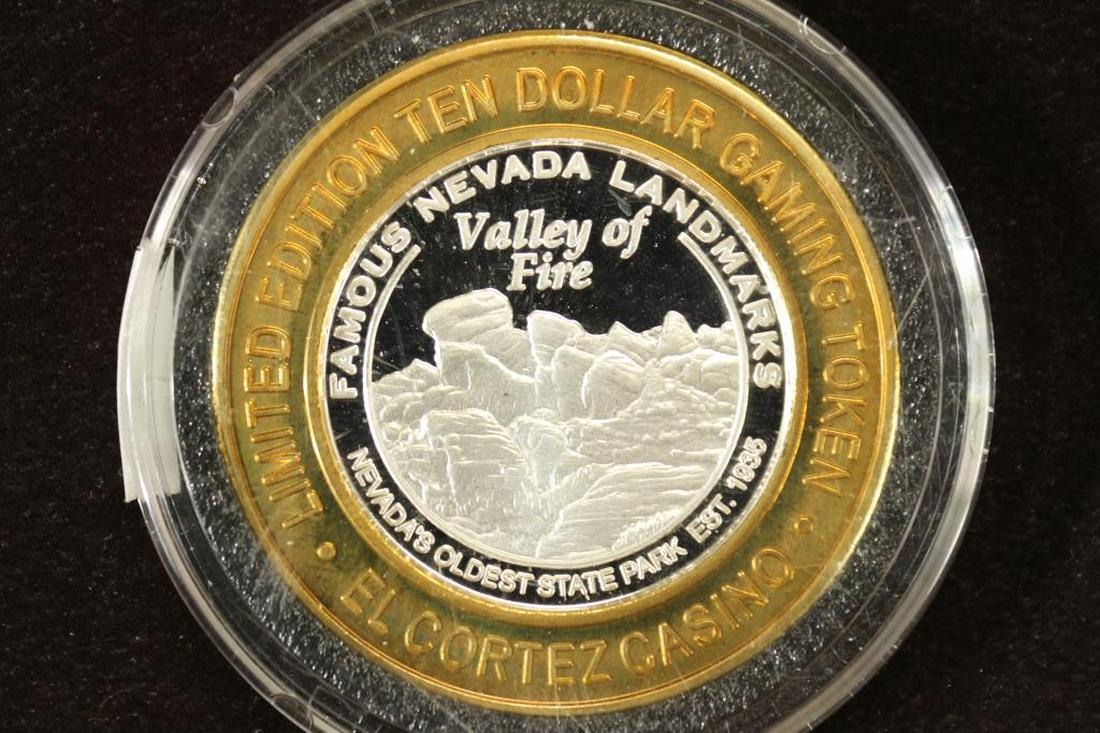 CASINO $10 SILVER TOKEN (UNC) EL CORTEZ HOTEL (1 of 2)