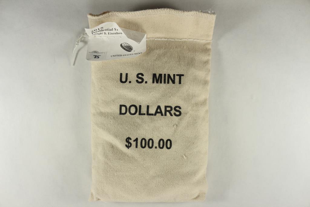 $100 US MINT BAG OF 2015-D DWIGHT D. EISENHOWER (1 of 2)