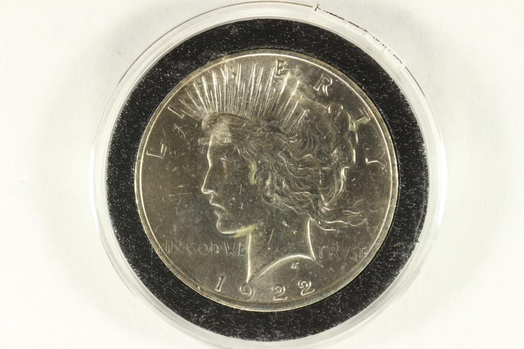 1923 PEACE SILVER DOLLAR BRILLIANT UNC (1 of 2)