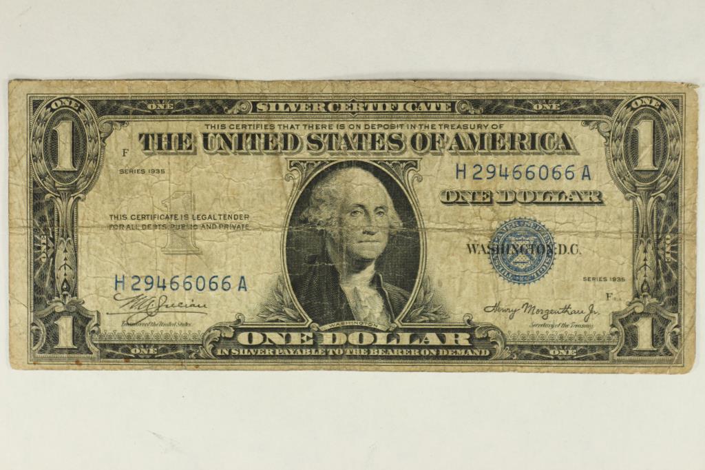 1935 $1 SILVER CERTIFICATE BLUE SEAL (1 of 2)