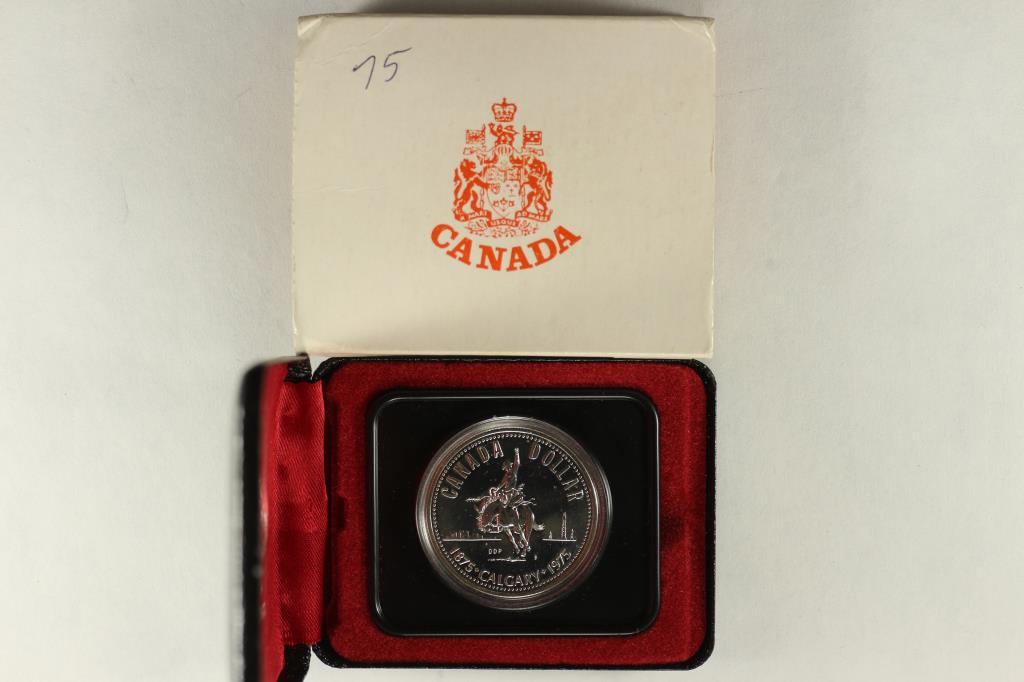 1975 CANADA PROOF SILVER DOLLAR CALGARY (1 of 2)