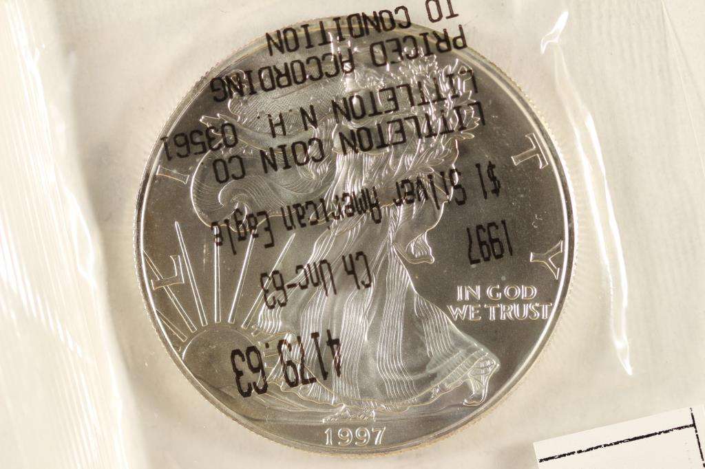 1997 AMERICAN SILVER EAGLE BRILLIANT UNC (1 of 2)