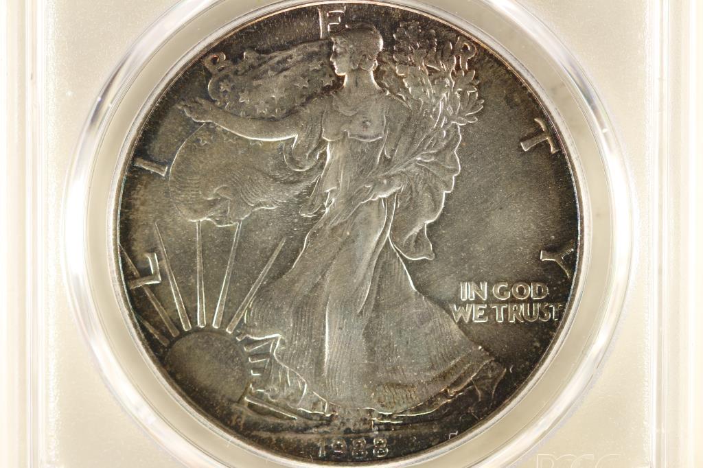 1988 AMERICAN SILVER EAGLE PCGS MS67 (1 of 3)