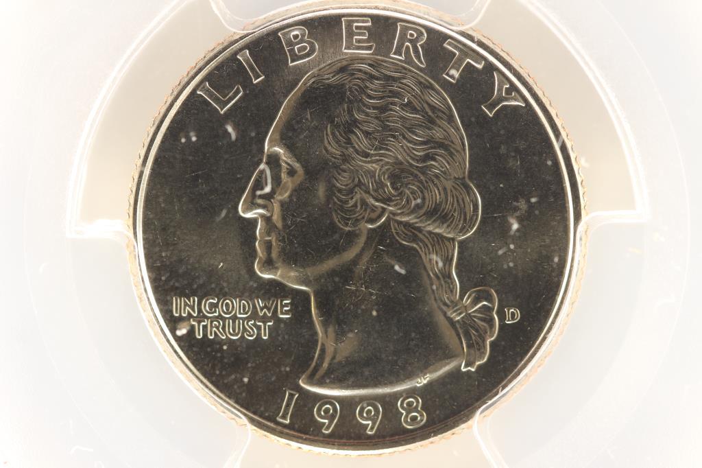 1998-D WASHINGTON QUARTER PCGS MS65 (1 of 3)