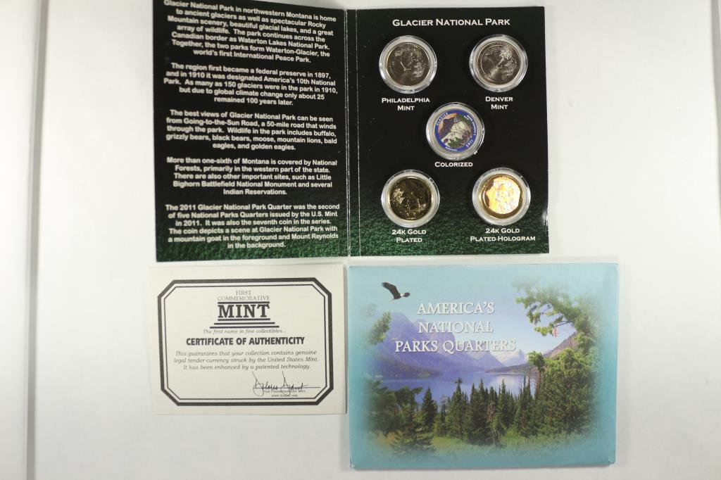 2011 GLACIER N.P. STATE QUARTER SET P & D, (1 of 2)