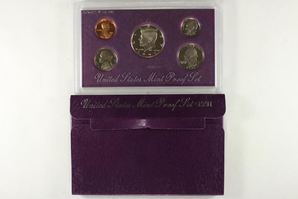 1991 US PROOF SET (WITH BOX) (1 of 2)