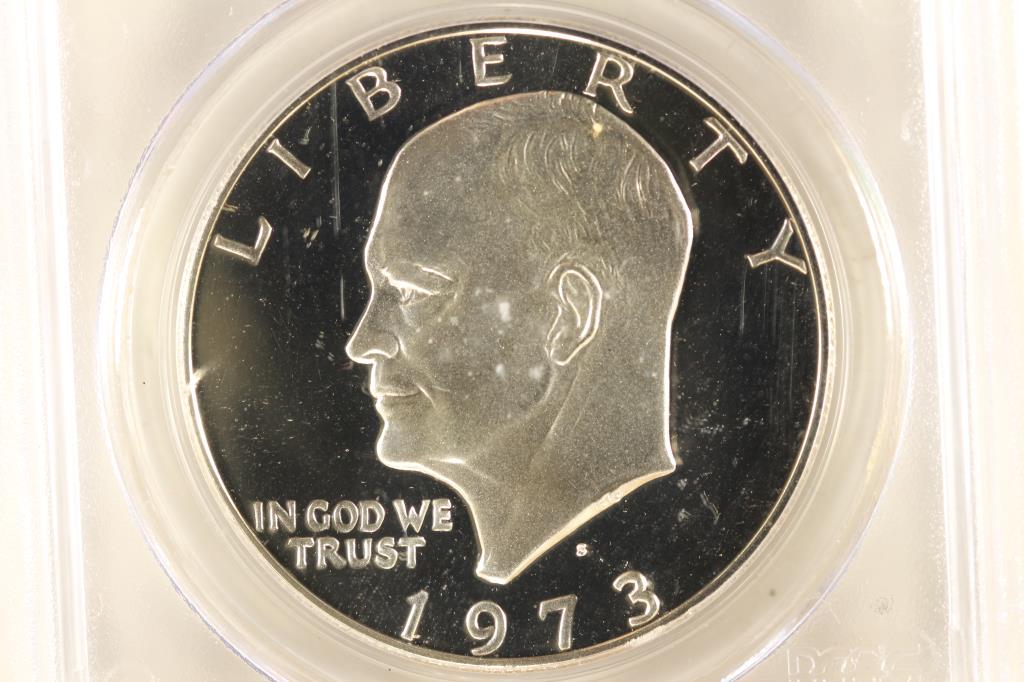 1973-S IKE SILVER DOLLAR PCGS PR69 DCAM (1 of 3)