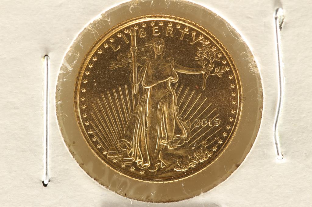 2015 AMERICAN GOLD EAGLE 1/10 OZ. BRILLIANT UNC (1 of 2)