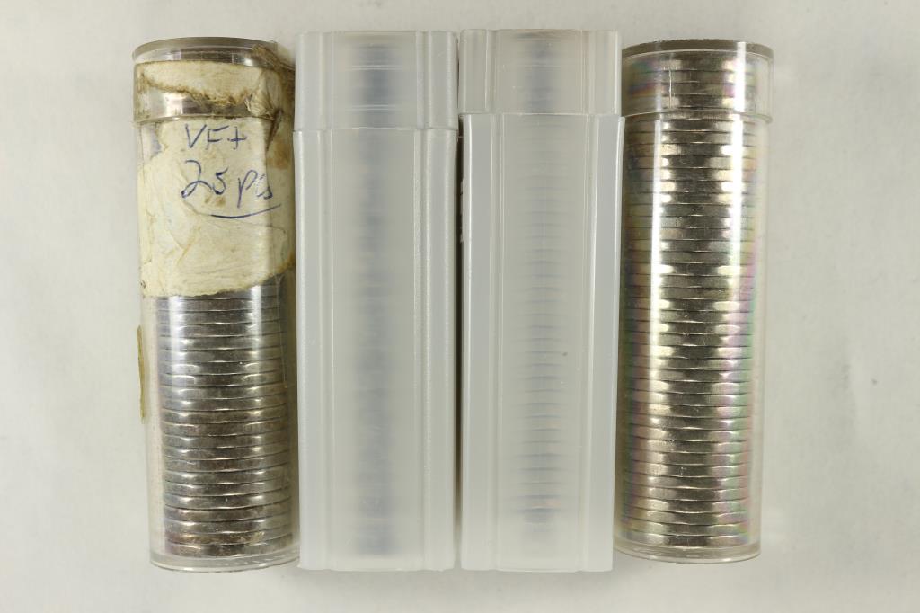 4 ROLLS OF CANADIAN 5 CENTS 1944, 45, 46 & 47 (1 of 1)