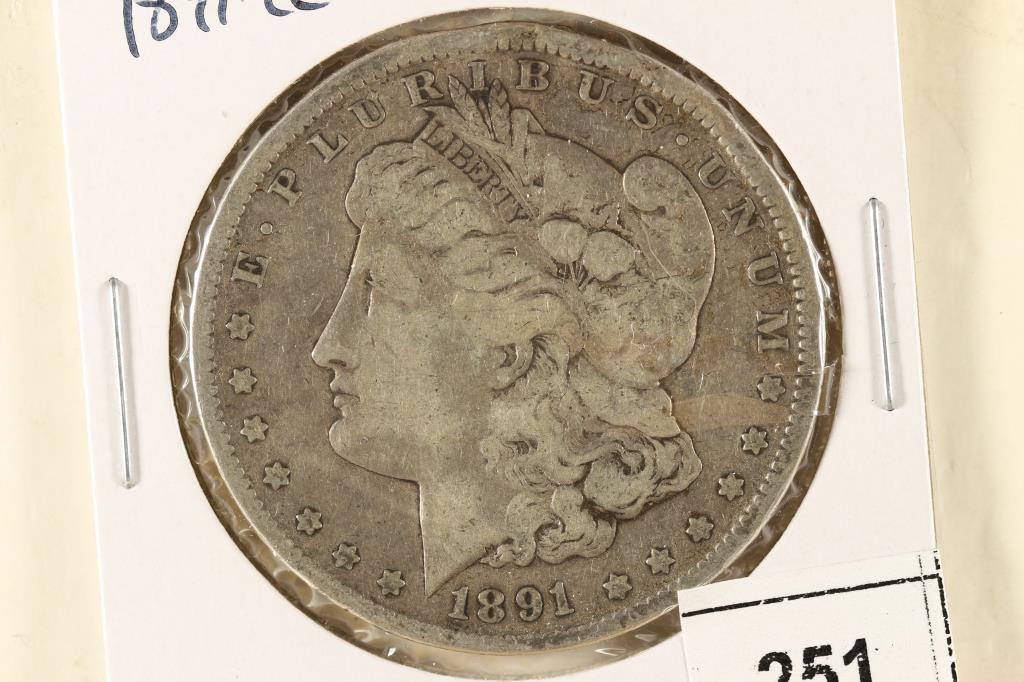 1891-CC MORGAN SILVER DOLLAR (1 of 2)