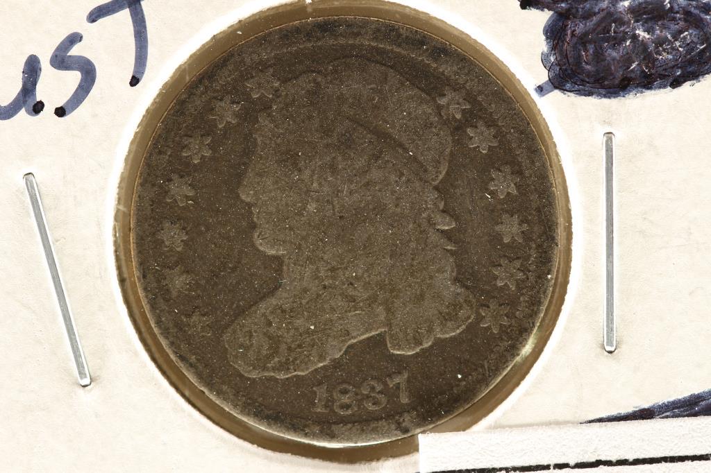 1837 CAPPED BUST DIME (1 of 2)