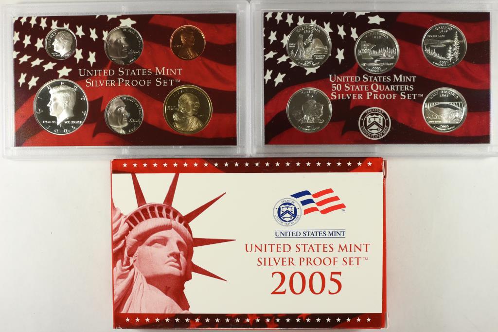 2005 US SILVER PROOF SET (WITH BOX) (1 of 2)