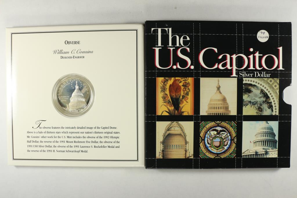 1994 US CAPITOL PROOF SILVER DOLLAR (1 of 3)
