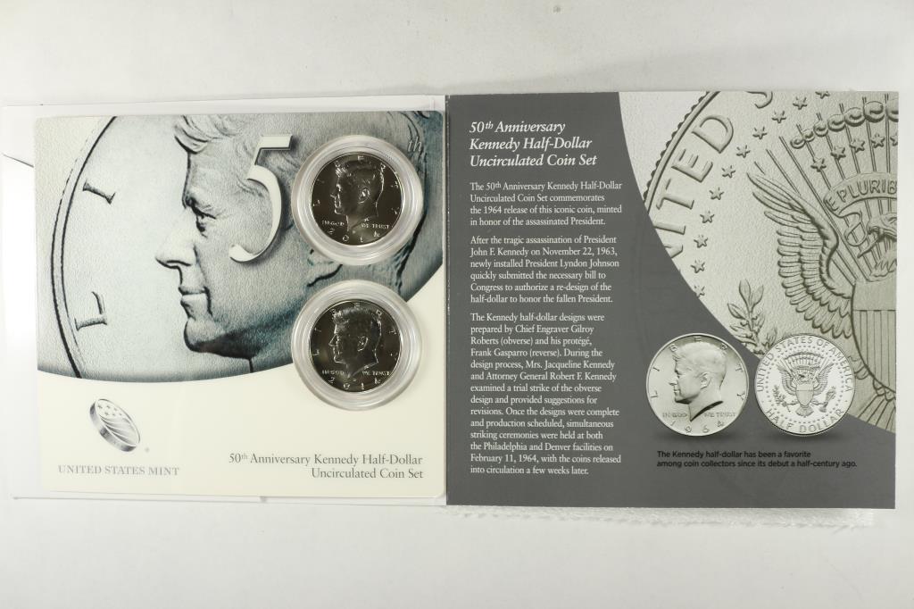 2014 50TH ANNIVERSARY KENNEDY HALF DOLLAR UNC (1 of 3)