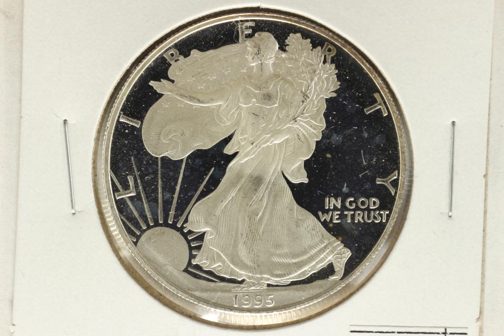 1995-P PROOF AMERICAN SILVER EAGLE (1 of 2)