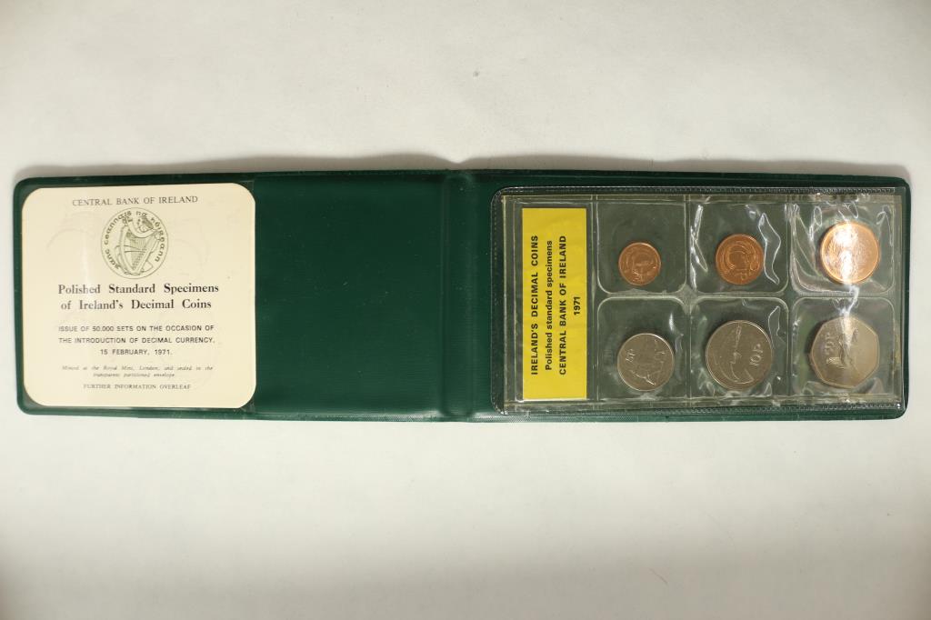 1971 IRELANDS DECIMAL COIN SET POLISHED (1 of 4)