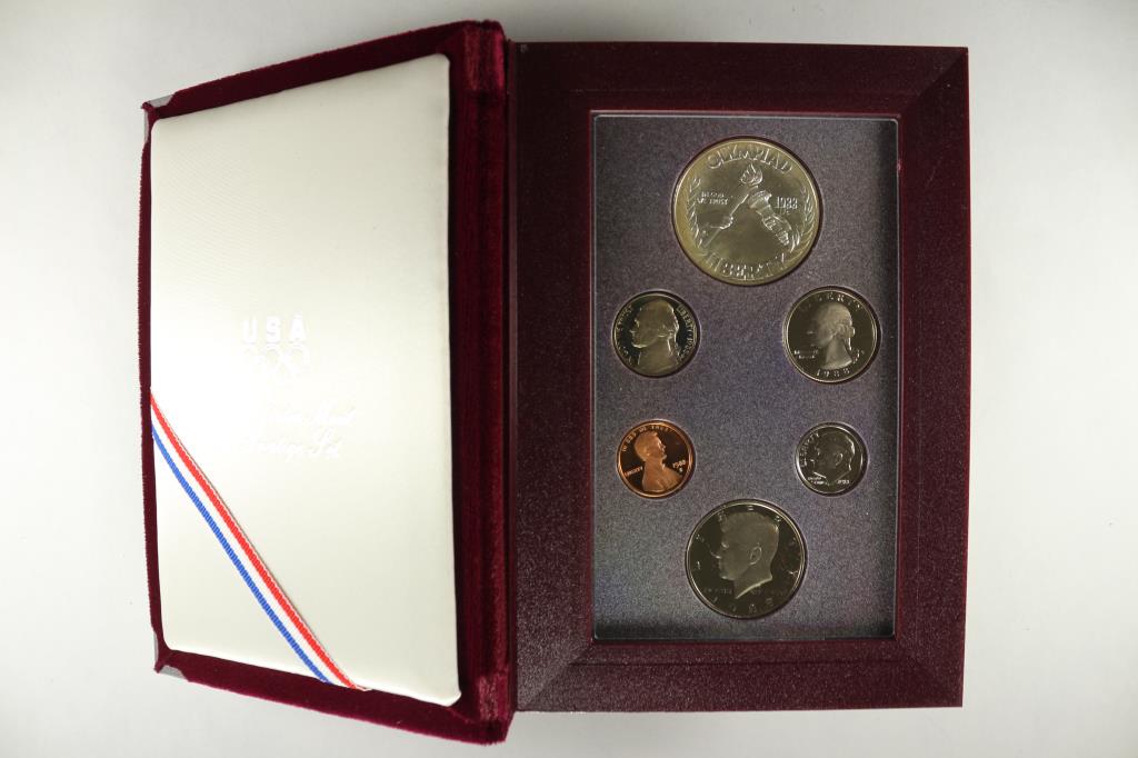 1988 US PRESTIGE PROOF SET WITH BOX US OLYMPICS (1 of 4)