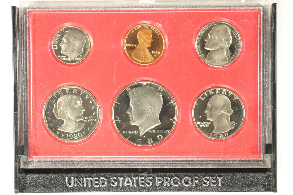 1980 US PROOF SET (WITHOUT BOX) (1 of 2)