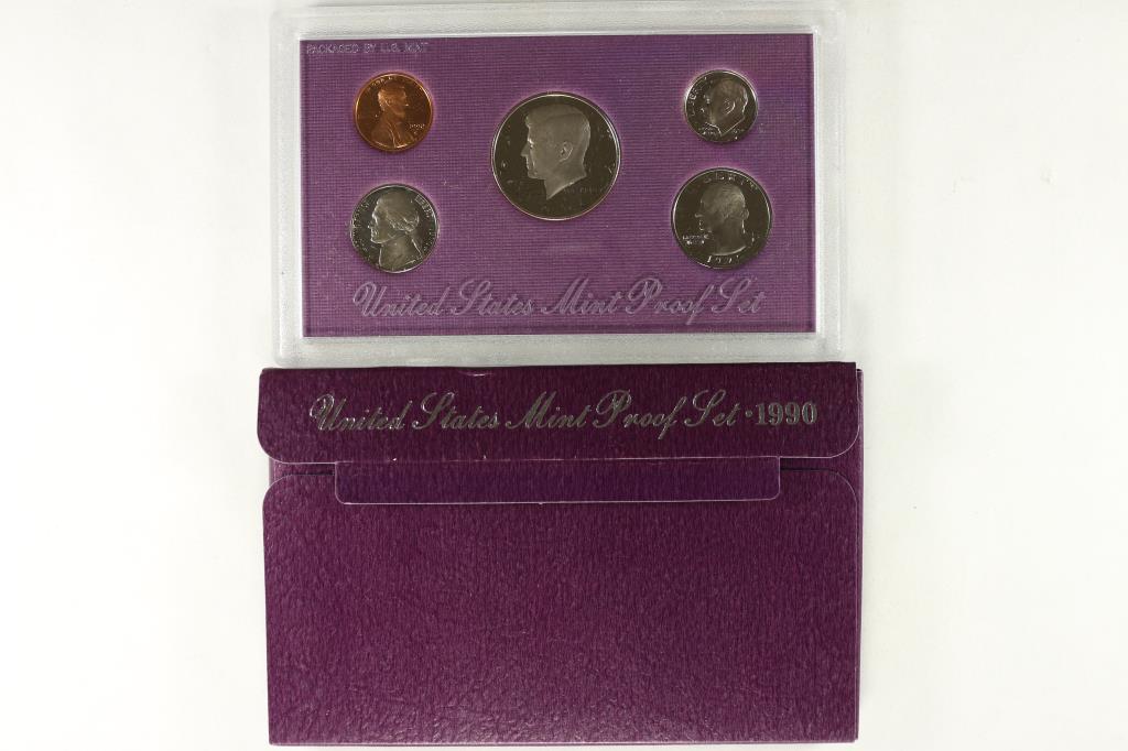 1990 US PROOF SET (WITH BOX) (1 of 2)