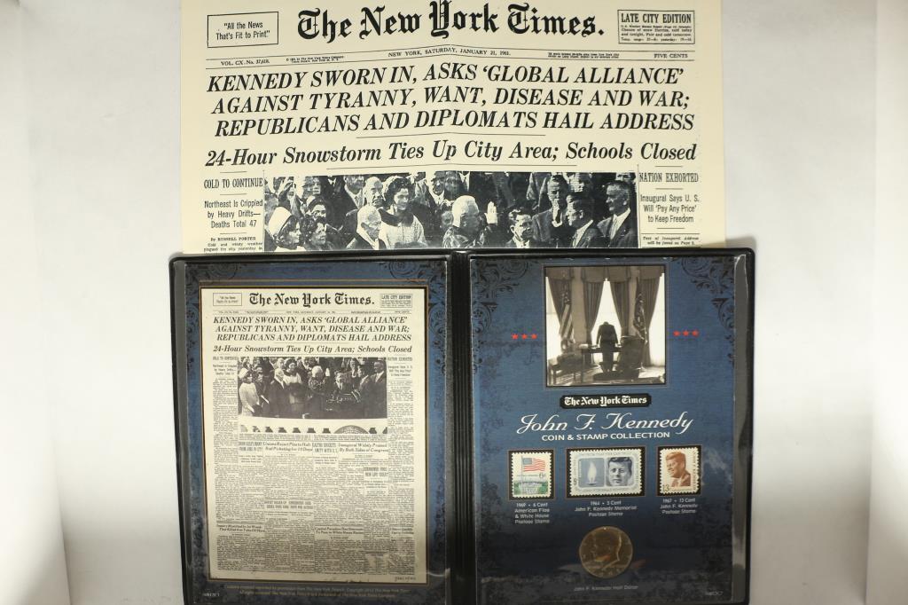 JOHN F. KENNEDY COIN & STAMP COLLECTION (1 of 3)