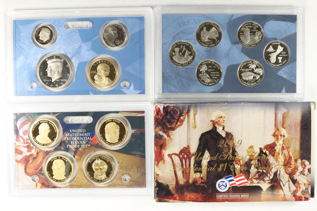 2009 US PROOF SET (WITHOUT BOX) 14 PIECES (1 of 2)