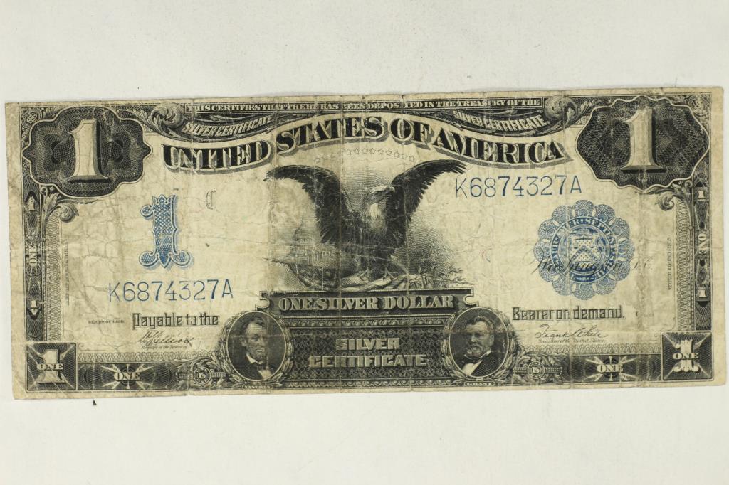 1899 LARGE SIZE $1 SILVER CERTIFICATE BLACK EAGLE (1 of 2)