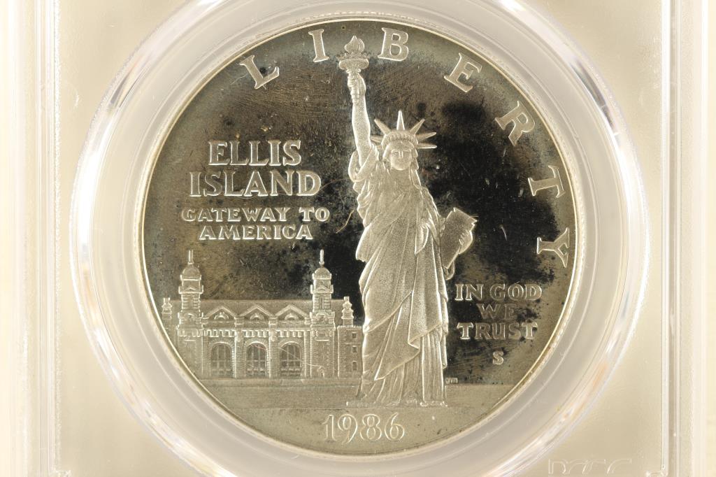 1986-S STATUE OF LIBERTY SILVER DOLLAR PCGS PR68 (1 of 3)