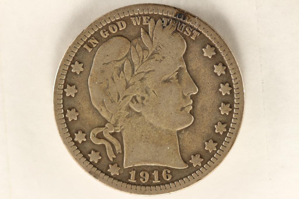 1916 BARBER QUARTER VERY GOOD (1 of 2)