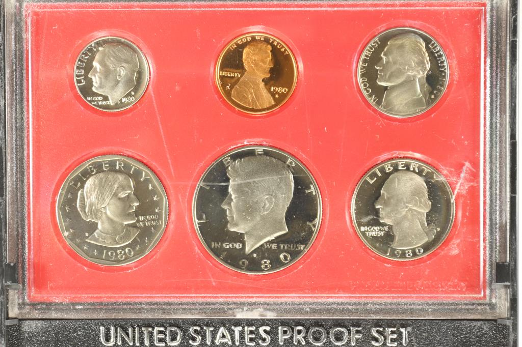 1980 US PROOF SET (WITHOUT BOX) (1 of 2)