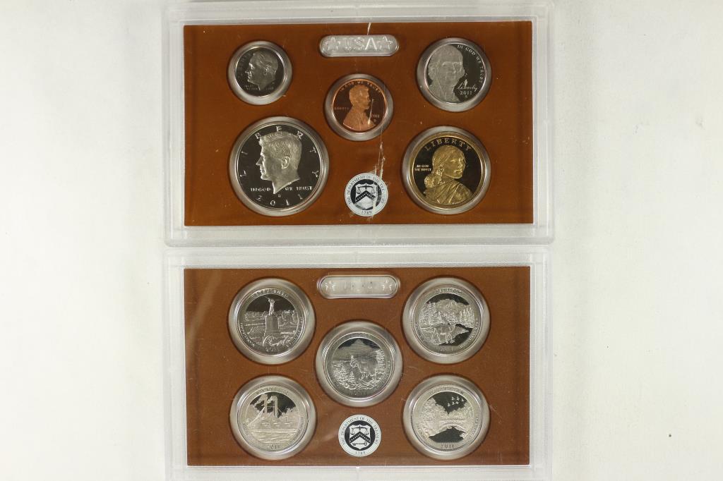 PARTIAL 2011 US PROOF SET 10 COINS DOES NOT (1 of 2)