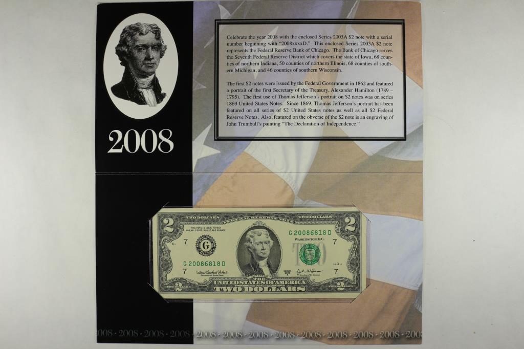 2008 CHICAGO $2 SINGLE NOTE 2003-A FRN (1 of 3)