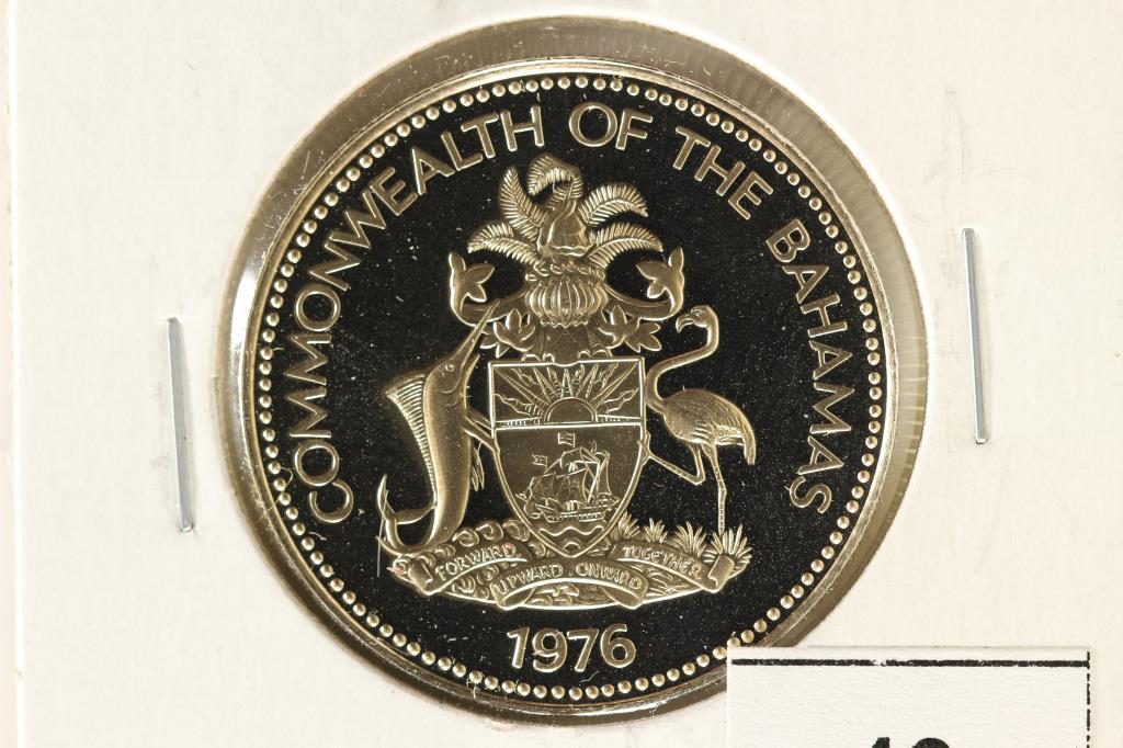 1976 BAHAMAS 50 CENTS SILVER PROOF .2667 OZ. ASW (1 of 2)